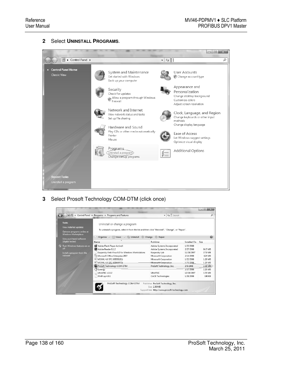 ProSoft Technology MVI46-PDPMV1 User Manual | Page 138 / 160