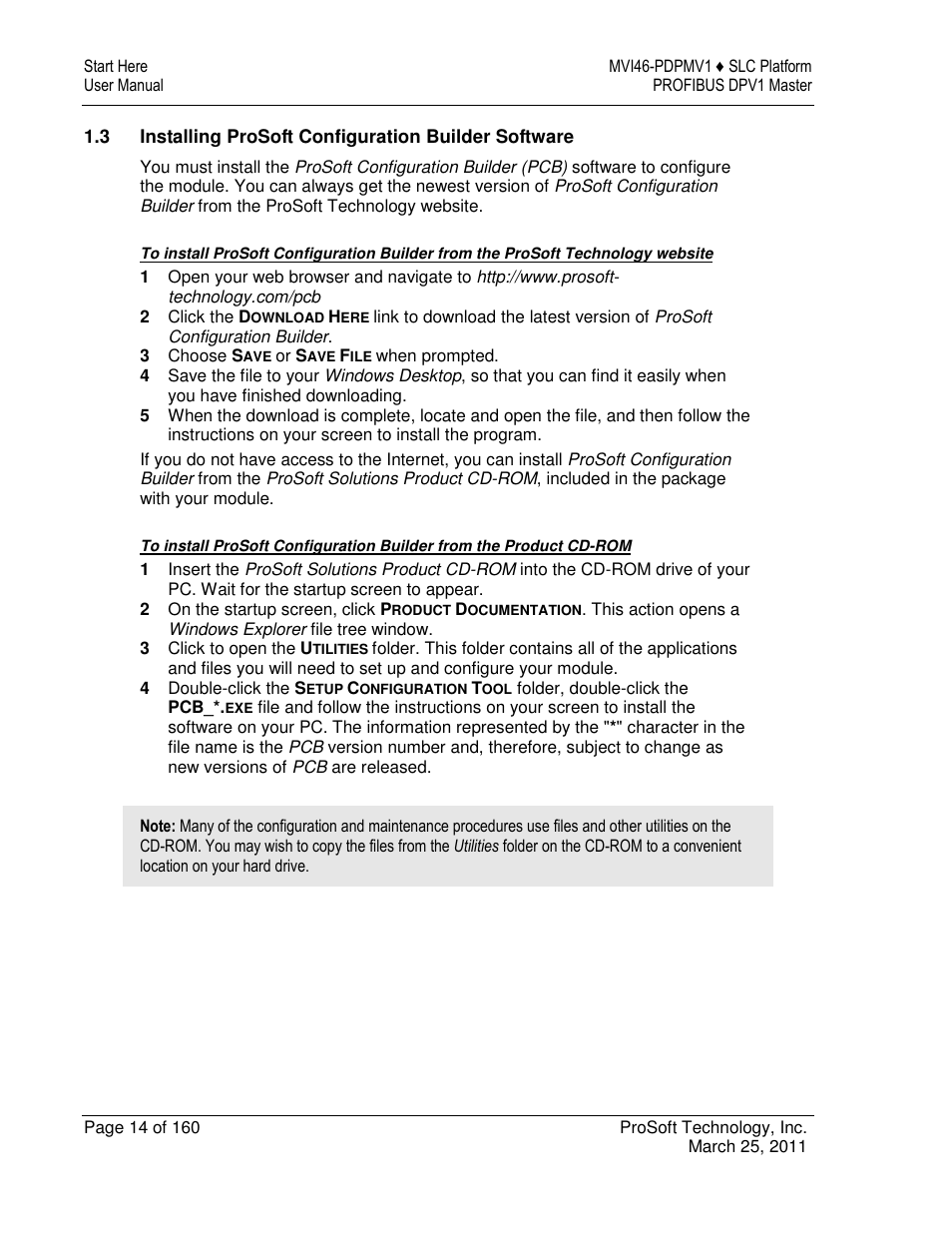 ProSoft Technology MVI46-PDPMV1 User Manual | Page 14 / 160