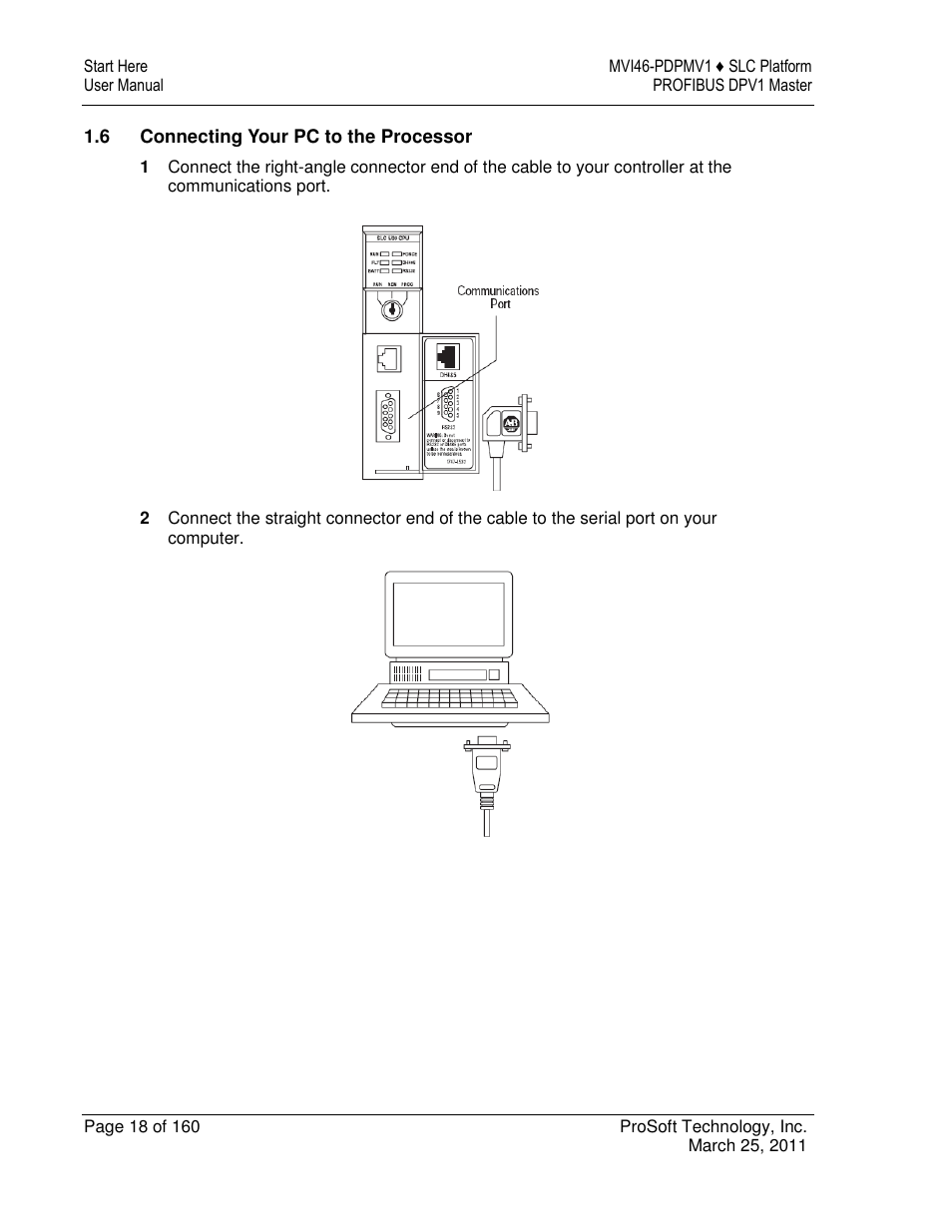 ProSoft Technology MVI46-PDPMV1 User Manual | Page 18 / 160