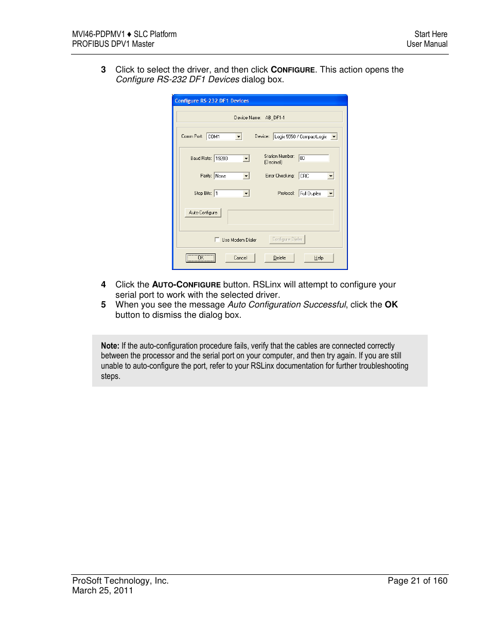 ProSoft Technology MVI46-PDPMV1 User Manual | Page 21 / 160