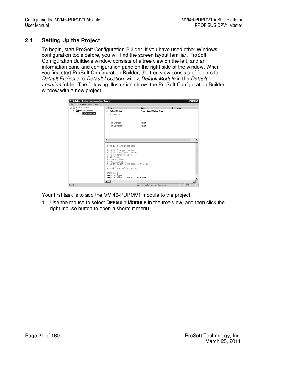 ProSoft Technology MVI46-PDPMV1 User Manual | Page 24 / 160