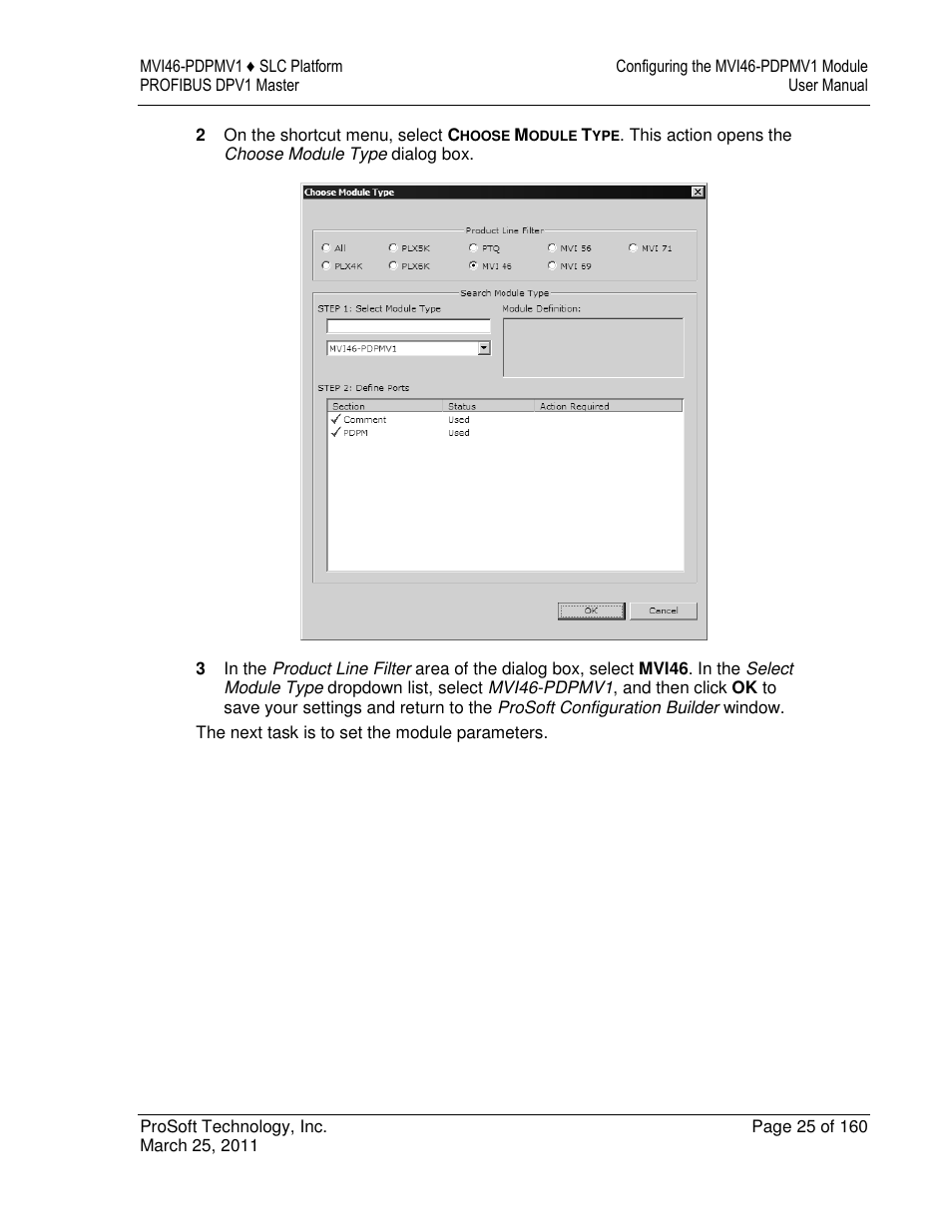 ProSoft Technology MVI46-PDPMV1 User Manual | Page 25 / 160