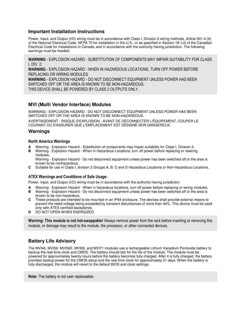 ProSoft Technology MVI46-PDPMV1 User Manual | Page 3 / 160