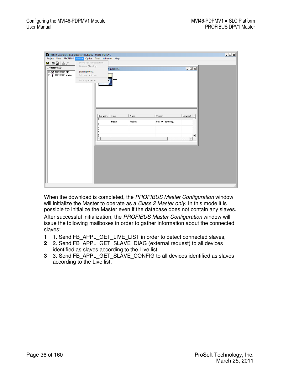 ProSoft Technology MVI46-PDPMV1 User Manual | Page 36 / 160