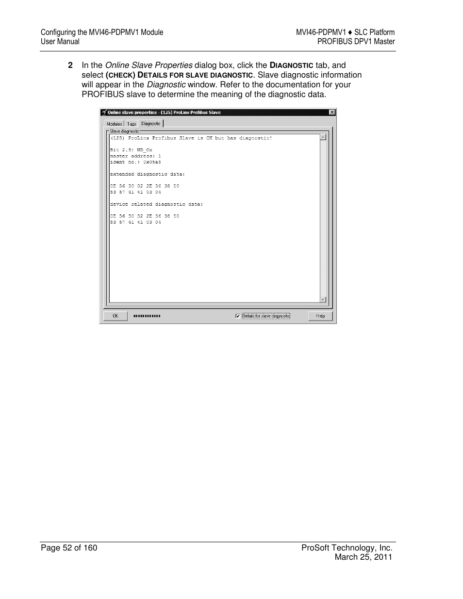 ProSoft Technology MVI46-PDPMV1 User Manual | Page 52 / 160