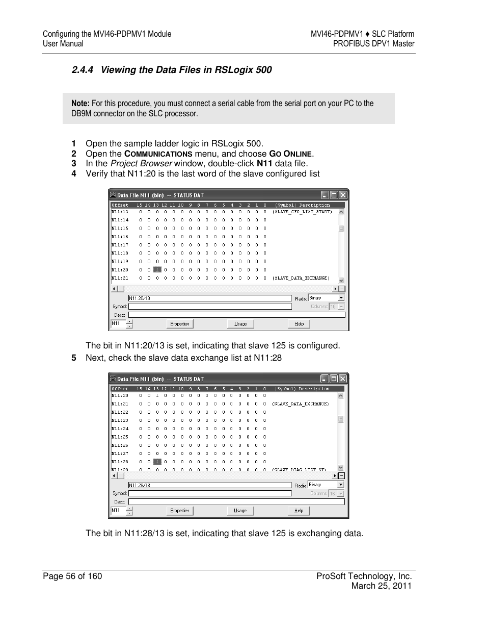 ProSoft Technology MVI46-PDPMV1 User Manual | Page 56 / 160