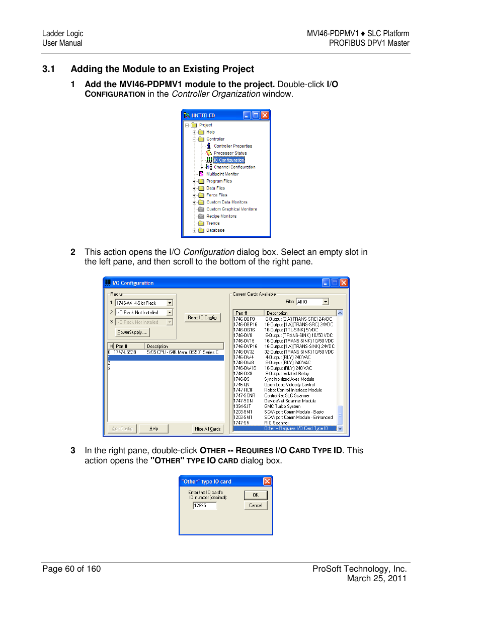 ProSoft Technology MVI46-PDPMV1 User Manual | Page 60 / 160