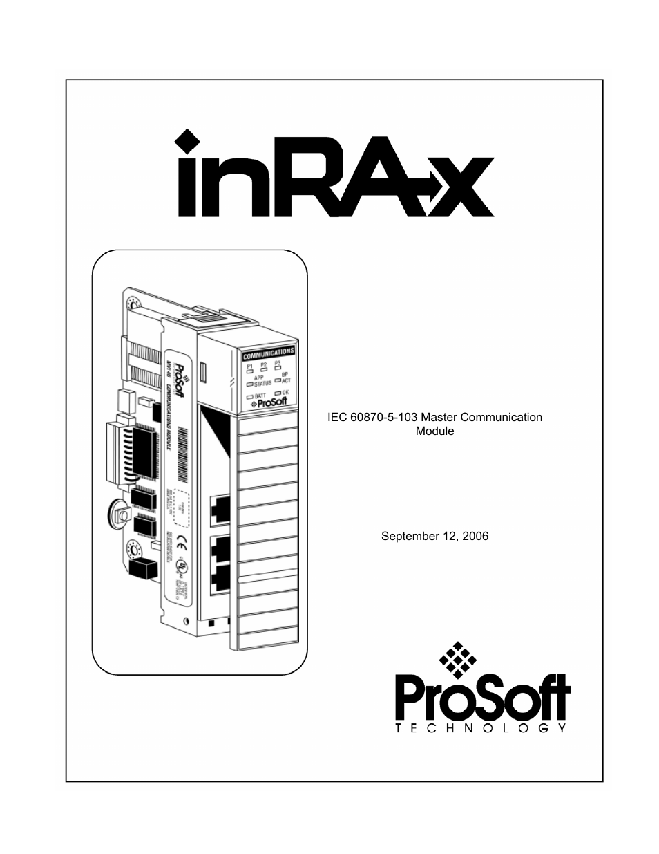 ProSoft Technology MVI46-103M User Manual | 187 pages