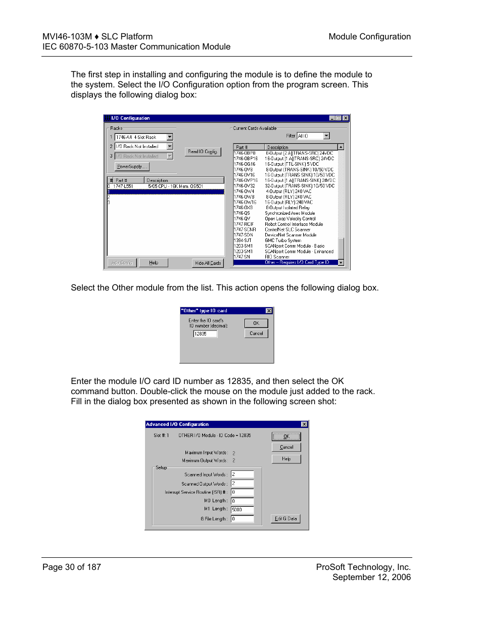 ProSoft Technology MVI46-103M User Manual | Page 30 / 187
