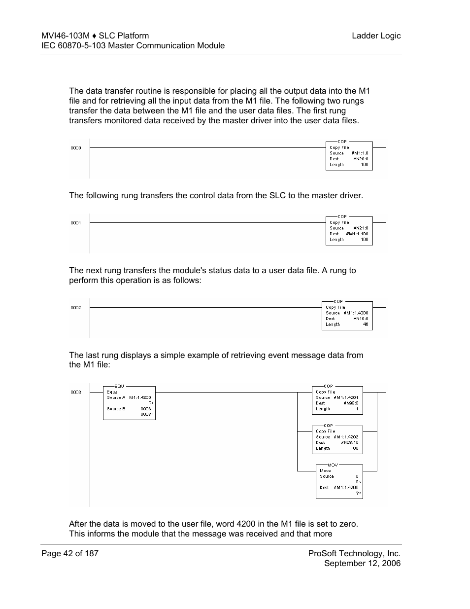 Data transfer (u:3), Data, Transfer (u:3) | ProSoft Technology MVI46-103M User Manual | Page 42 / 187