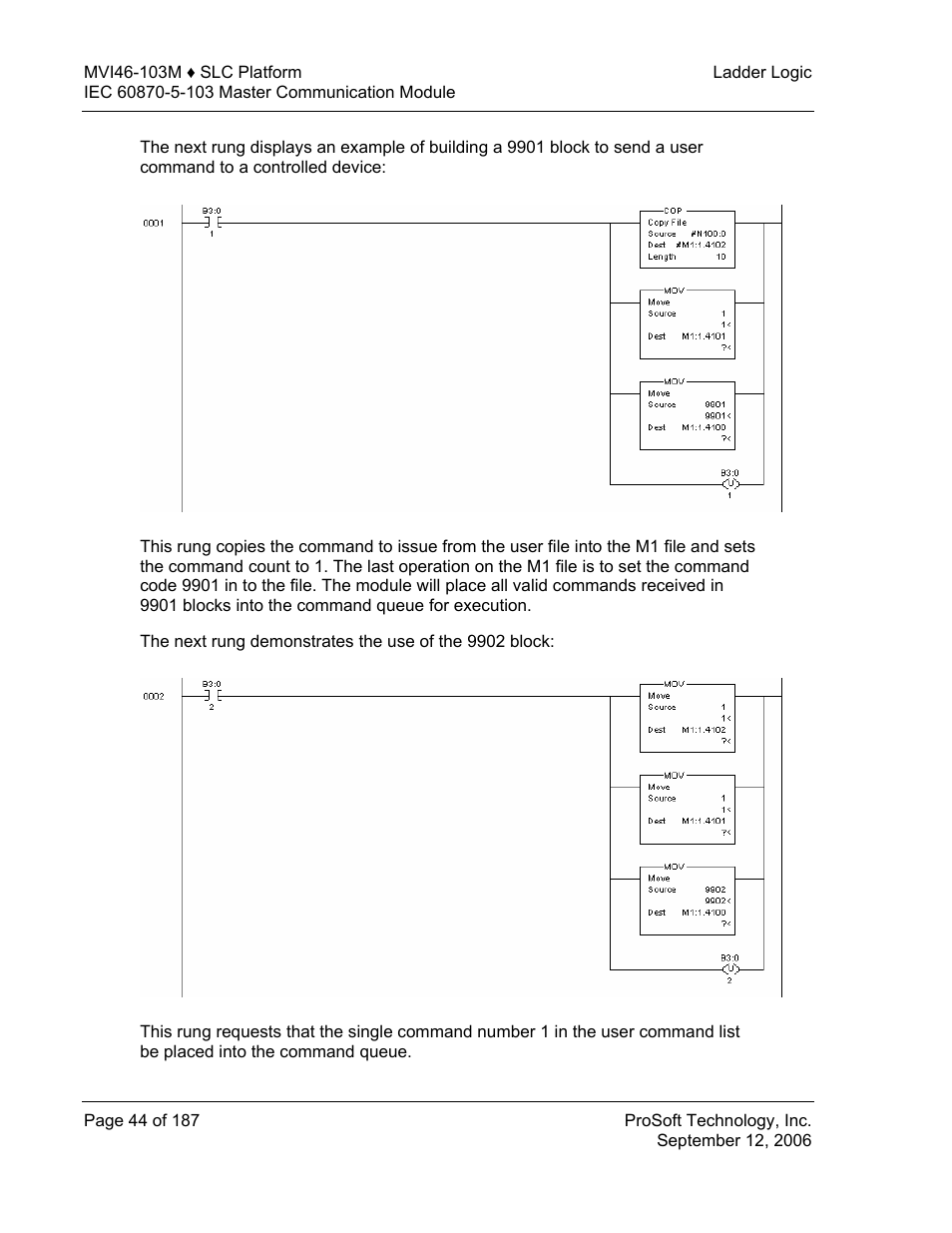 ProSoft Technology MVI46-103M User Manual | Page 44 / 187