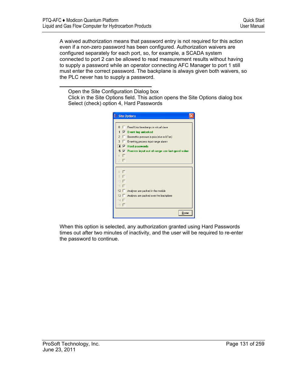 ProSoft Technology PTQ-AFC User Manual | Page 131 / 259
