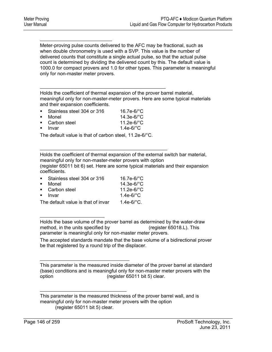 ProSoft Technology PTQ-AFC User Manual | Page 146 / 259