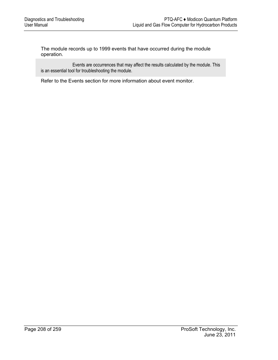 ProSoft Technology PTQ-AFC User Manual | Page 208 / 259