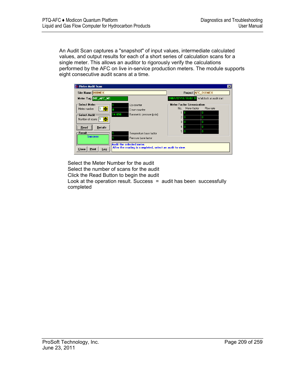 ProSoft Technology PTQ-AFC User Manual | Page 209 / 259