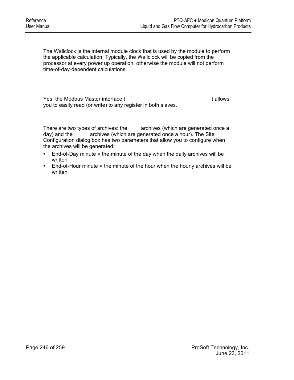 ProSoft Technology PTQ-AFC User Manual | Page 246 / 259