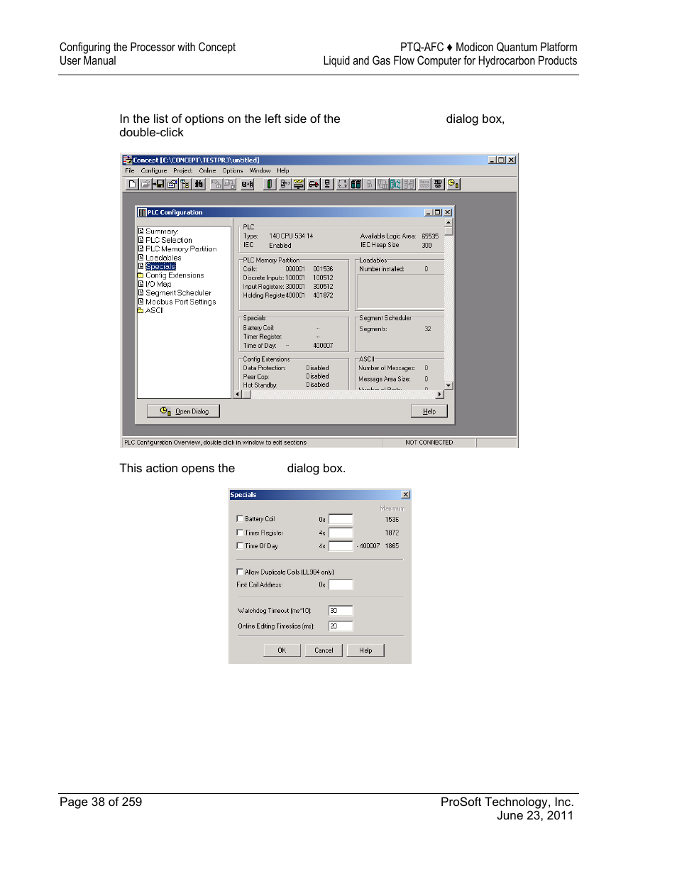 ProSoft Technology PTQ-AFC User Manual | Page 38 / 259