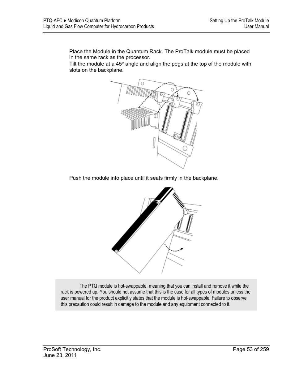 ProSoft Technology PTQ-AFC User Manual | Page 53 / 259