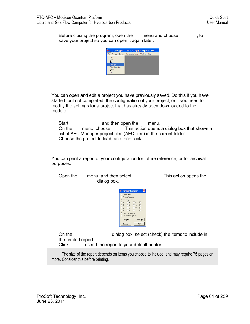 ProSoft Technology PTQ-AFC User Manual | Page 61 / 259