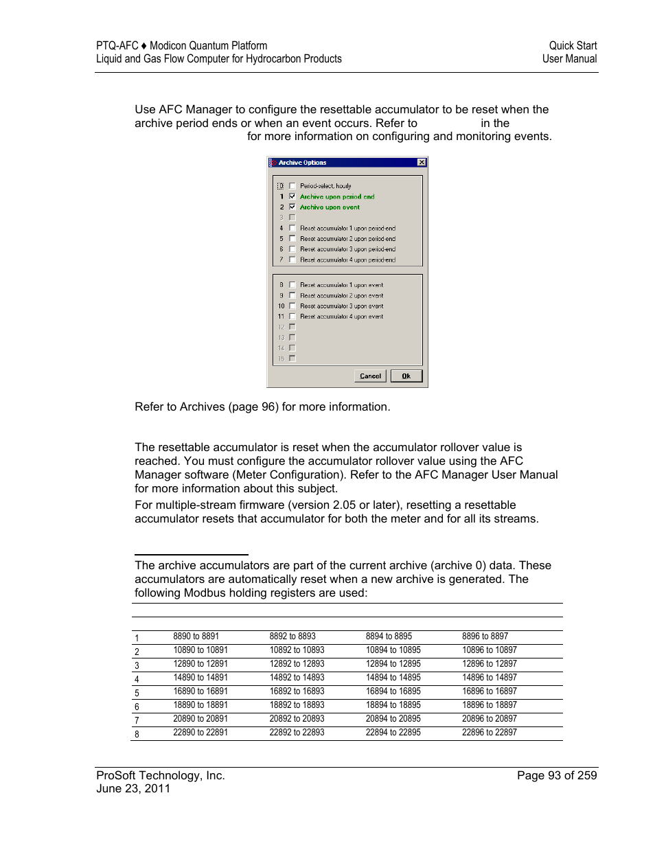 ProSoft Technology PTQ-AFC User Manual | Page 93 / 259