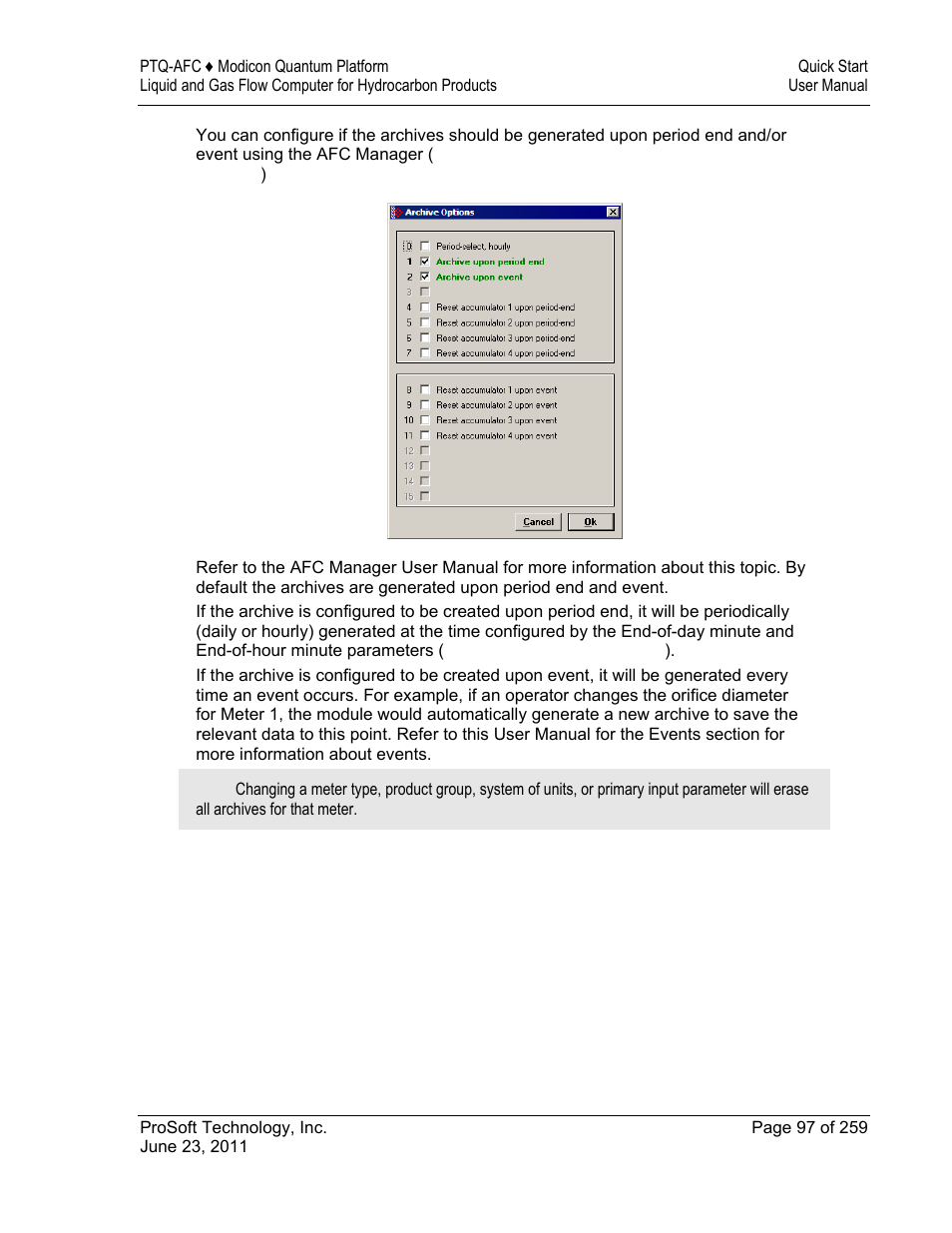 ProSoft Technology PTQ-AFC User Manual | Page 97 / 259