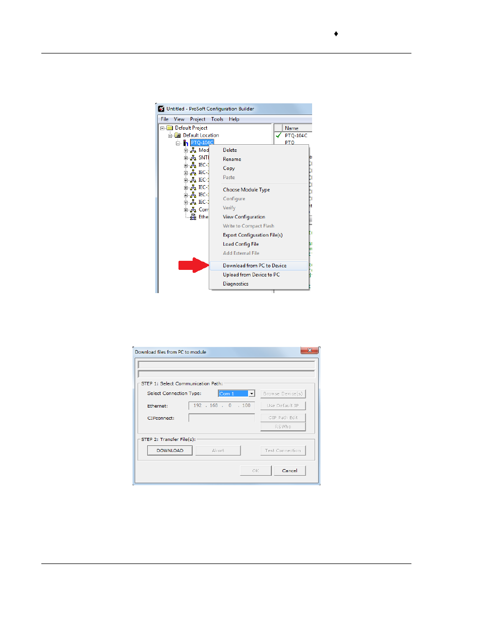 ProSoft Technology PTQ-104S User Manual | Page 106 / 201