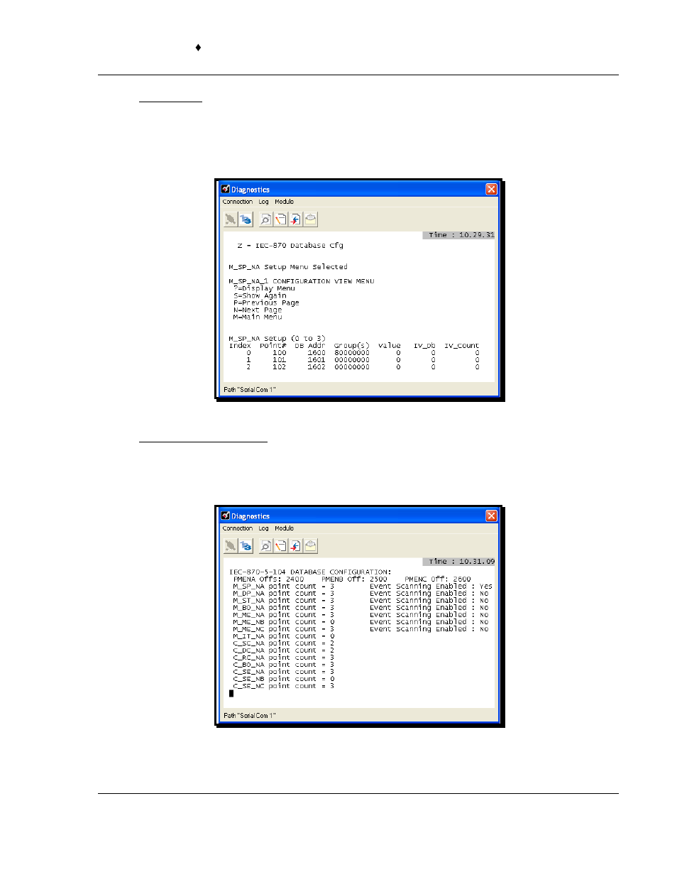 Point setup, Database configuration | ProSoft Technology PTQ-104S User Manual | Page 119 / 201