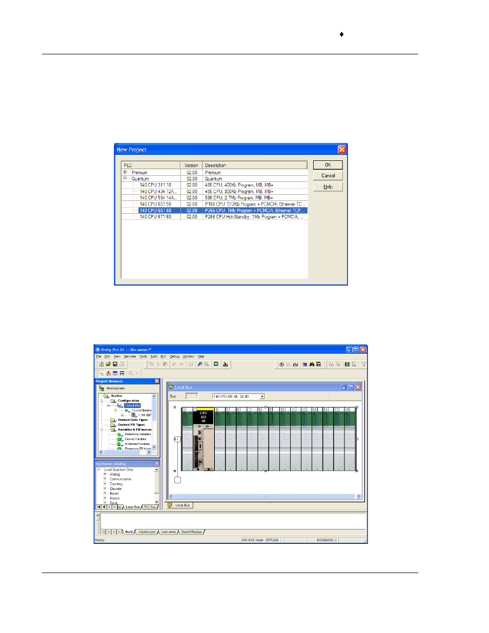 1 create a new project, Create a new project | ProSoft Technology PTQ-104S User Manual | Page 22 / 201