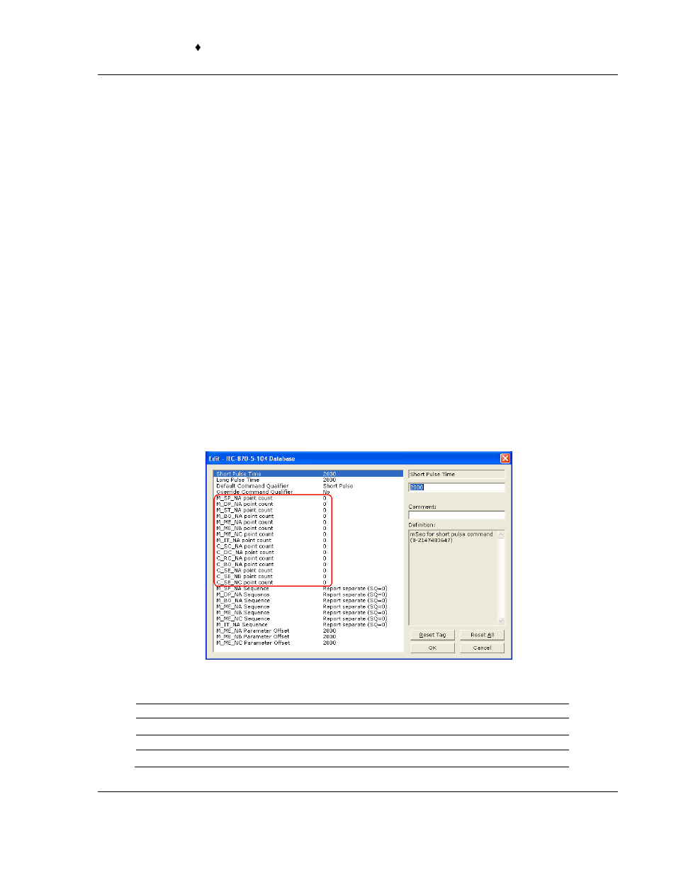 3 default command qualifier, 4 override command qualifier, 5 point count | ProSoft Technology PTQ-104S User Manual | Page 89 / 201