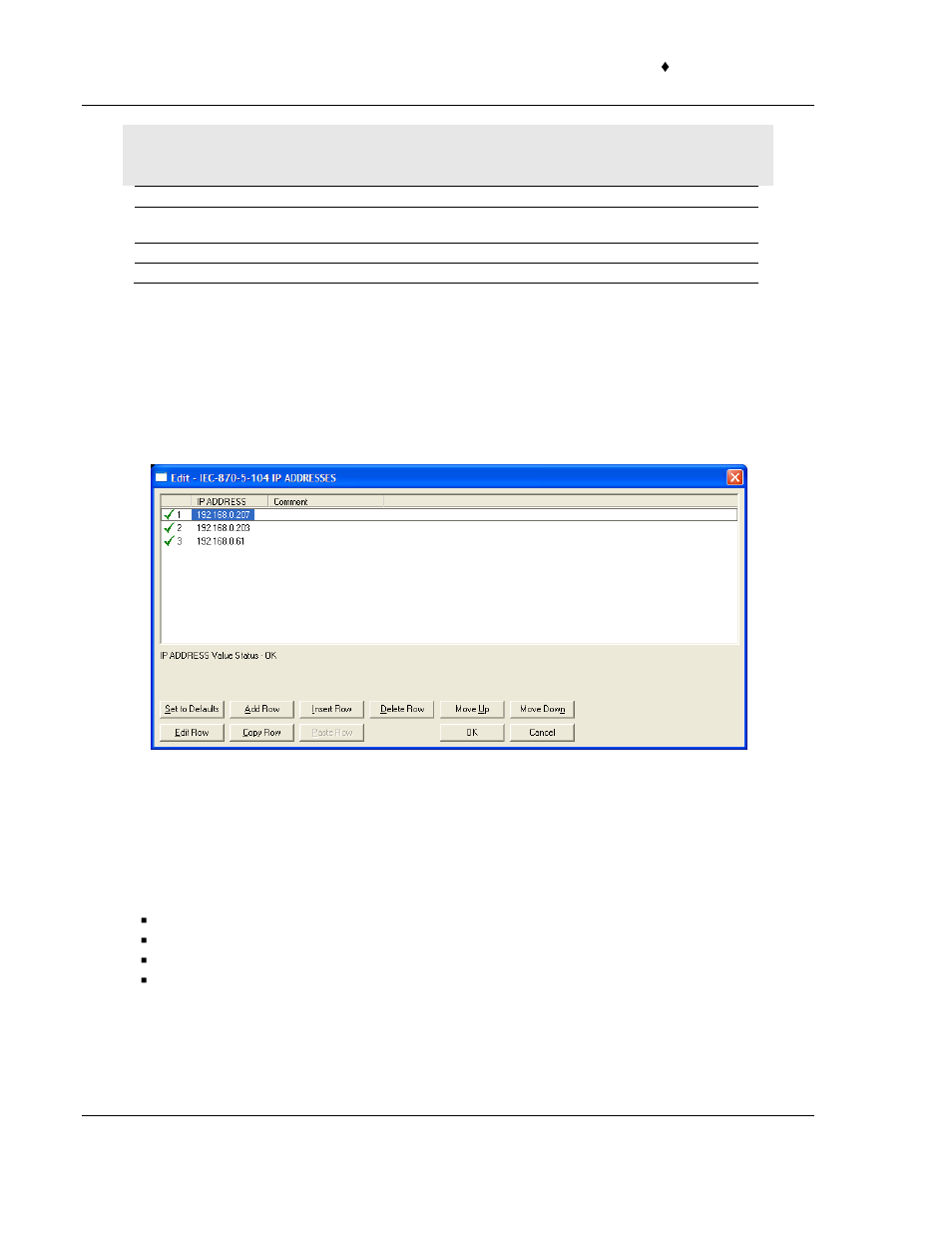 9 [iec-870-5-104 ip addresses, 10 [m_sp_na_1 104, Iec-870-5-104 ip addresses | M_sp_na_1 104 | ProSoft Technology PTQ-104S User Manual | Page 92 / 201