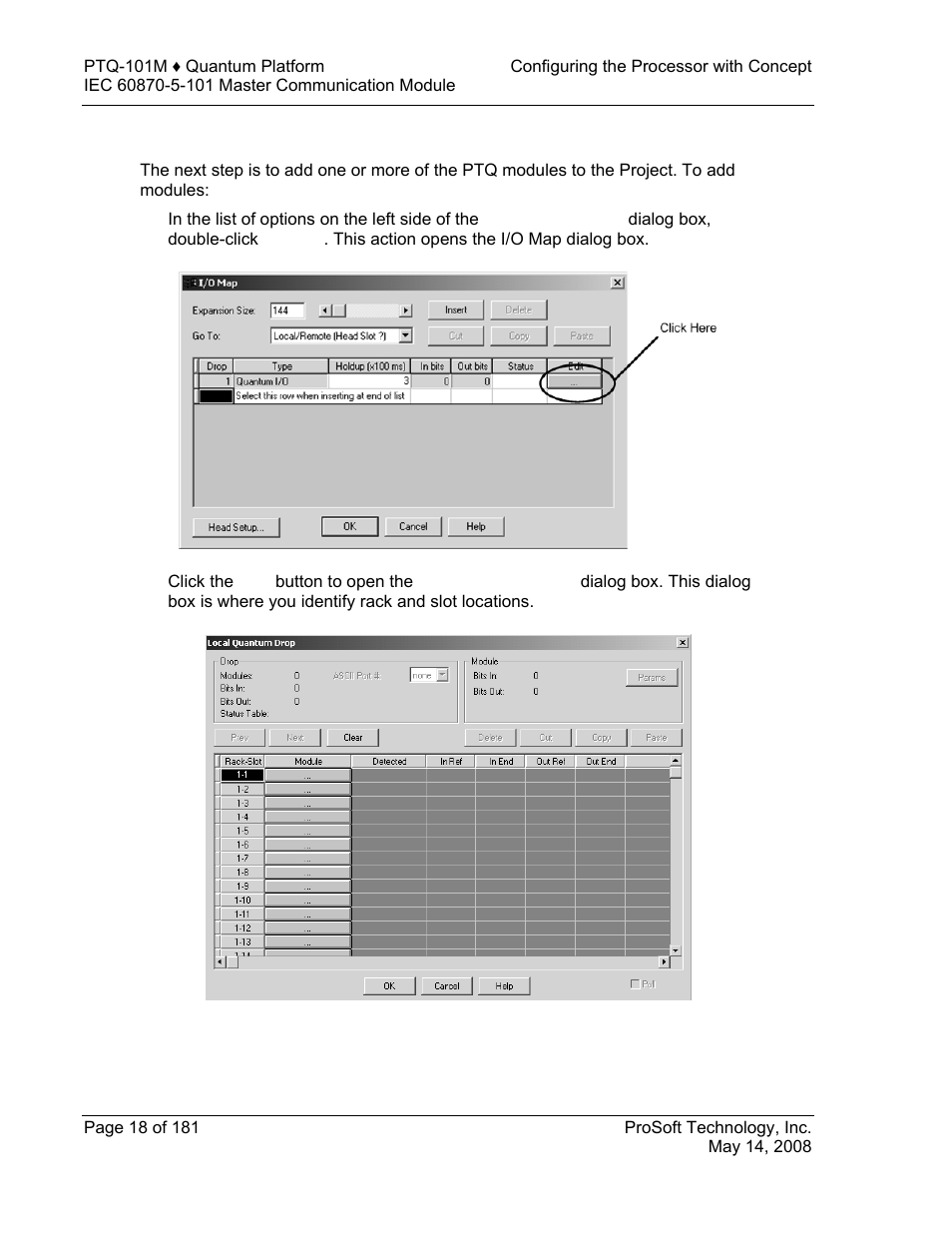 Add the ptq module to the project | ProSoft Technology PTQ-101M User Manual | Page 18 / 181