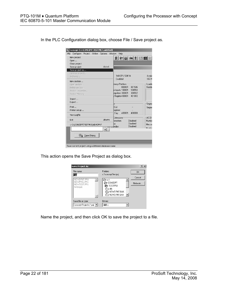 ProSoft Technology PTQ-101M User Manual | Page 22 / 181