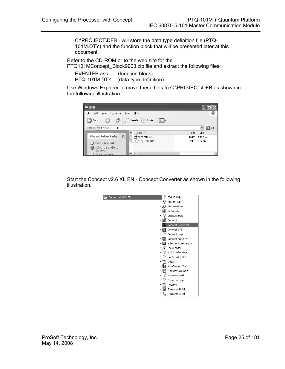 Convert the eventfb function block | ProSoft Technology PTQ-101M User Manual | Page 25 / 181