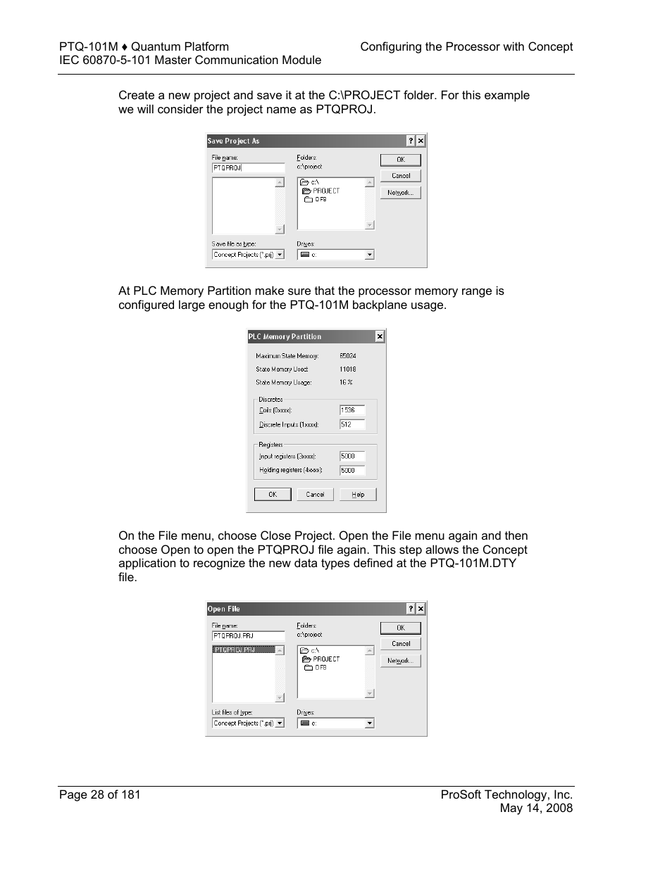 ProSoft Technology PTQ-101M User Manual | Page 28 / 181