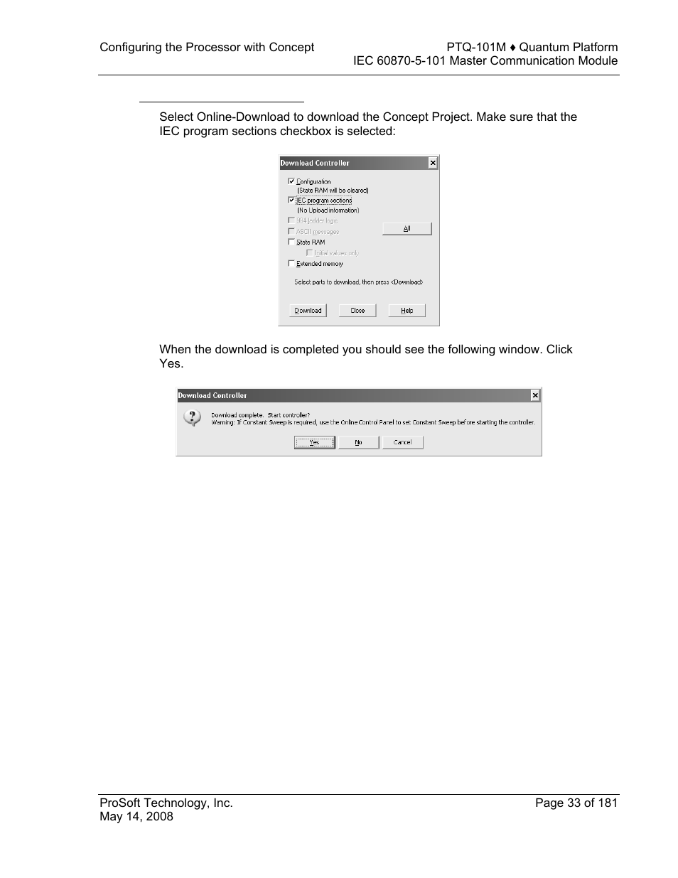 Download the concept project | ProSoft Technology PTQ-101M User Manual | Page 33 / 181
