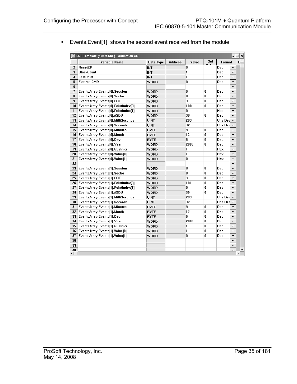 ProSoft Technology PTQ-101M User Manual | Page 35 / 181