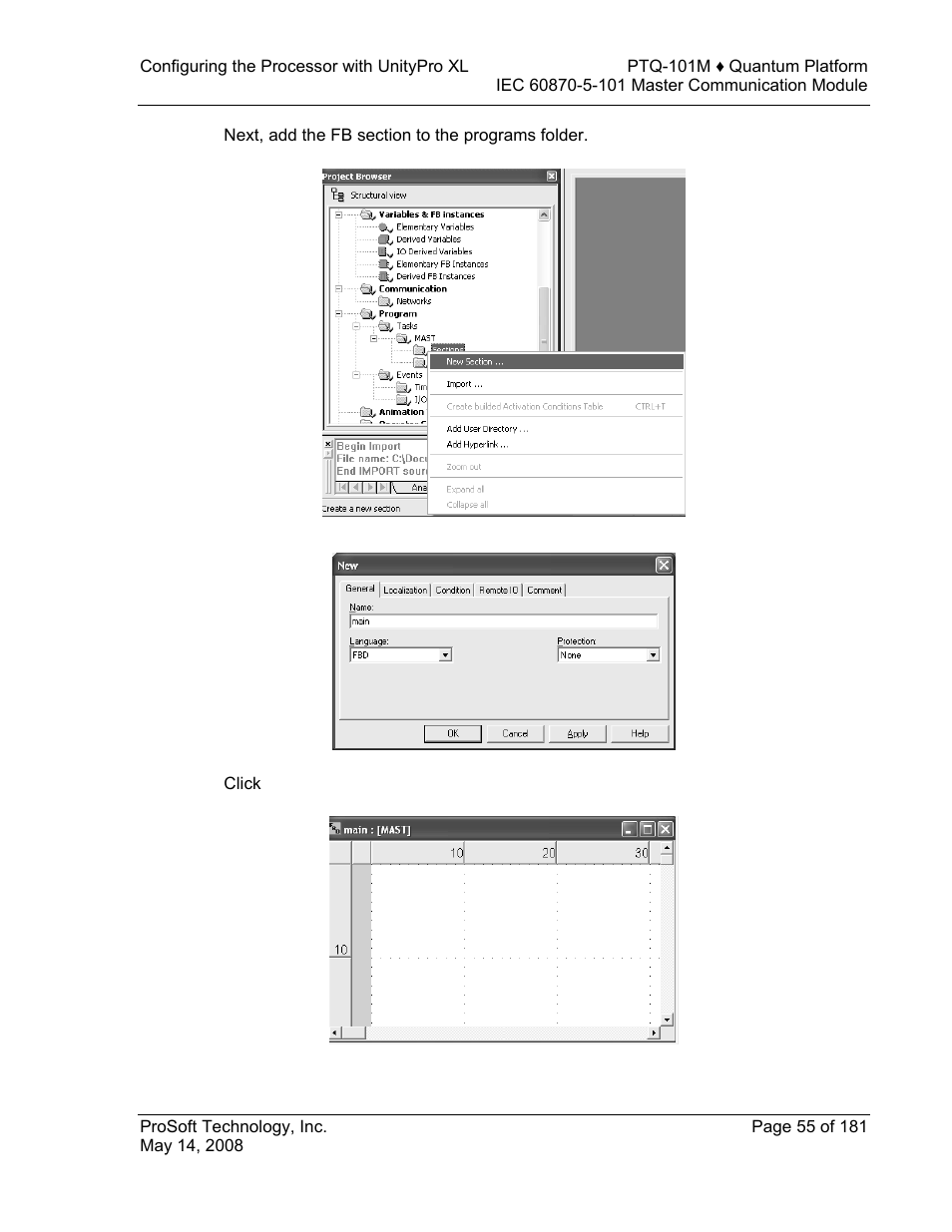 ProSoft Technology PTQ-101M User Manual | Page 55 / 181