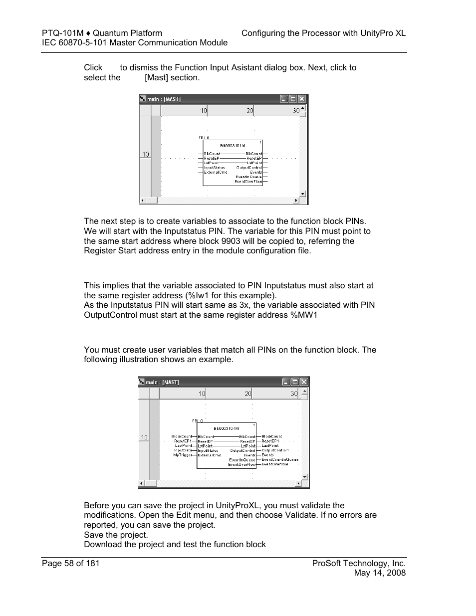 ProSoft Technology PTQ-101M User Manual | Page 58 / 181