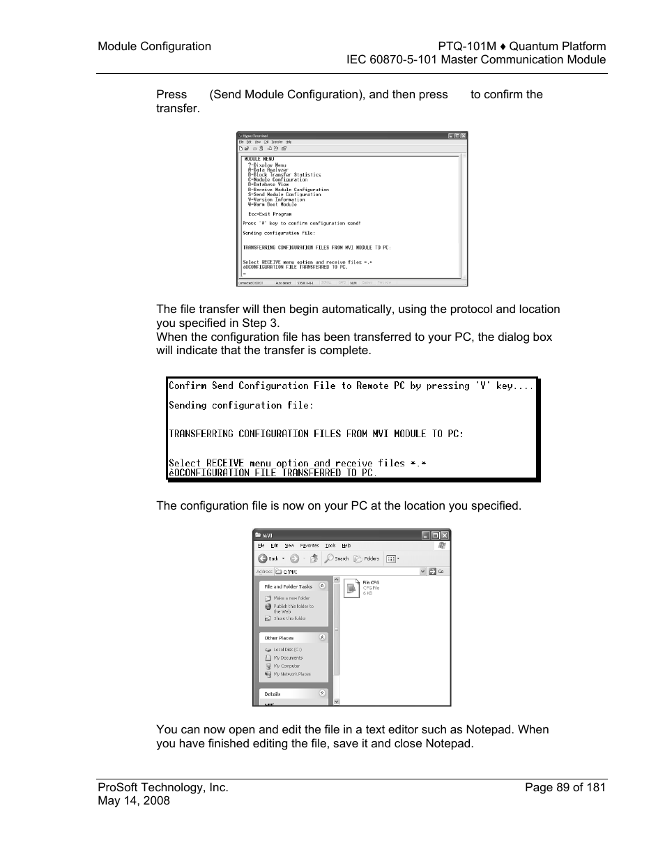 ProSoft Technology PTQ-101M User Manual | Page 89 / 181