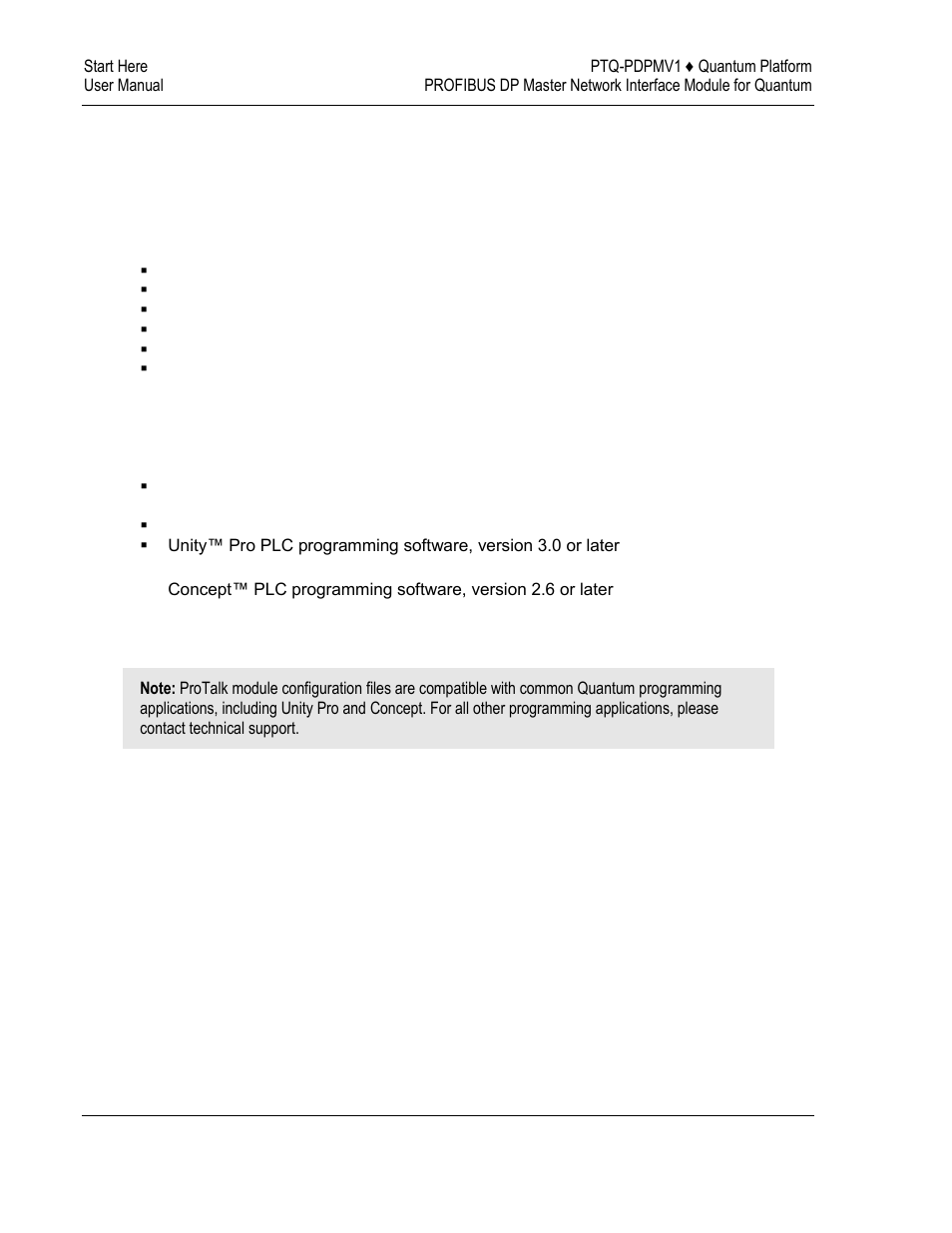 Hardware and software requirements | ProSoft Technology PTQ-PDPMV1 User Manual | Page 14 / 306