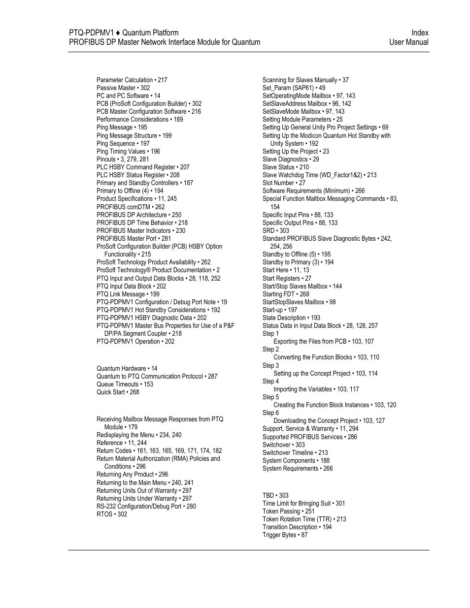 ProSoft Technology PTQ-PDPMV1 User Manual | Page 305 / 306