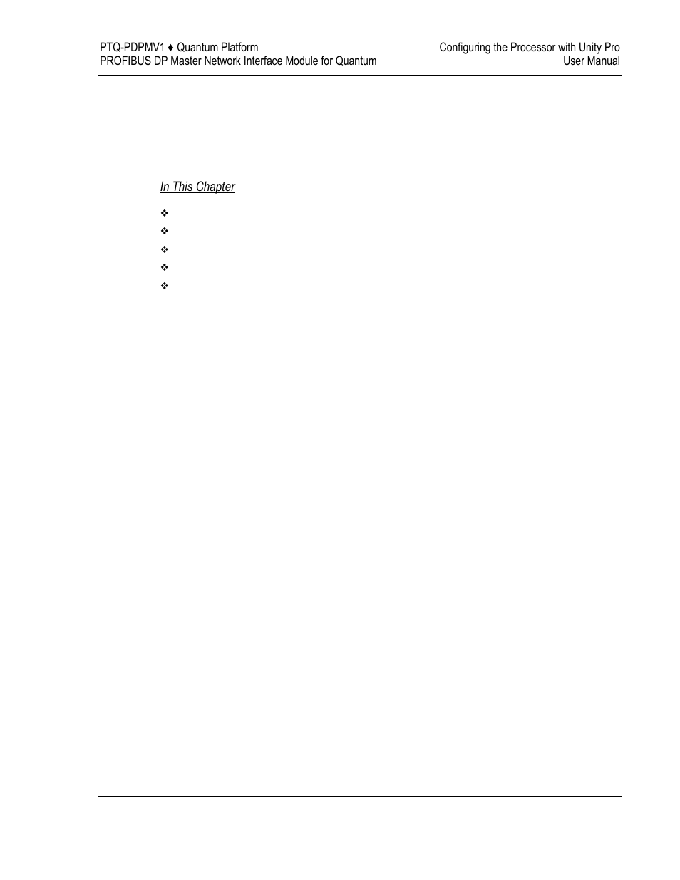 3configuring the processor with unity pro | ProSoft Technology PTQ-PDPMV1 User Manual | Page 59 / 306