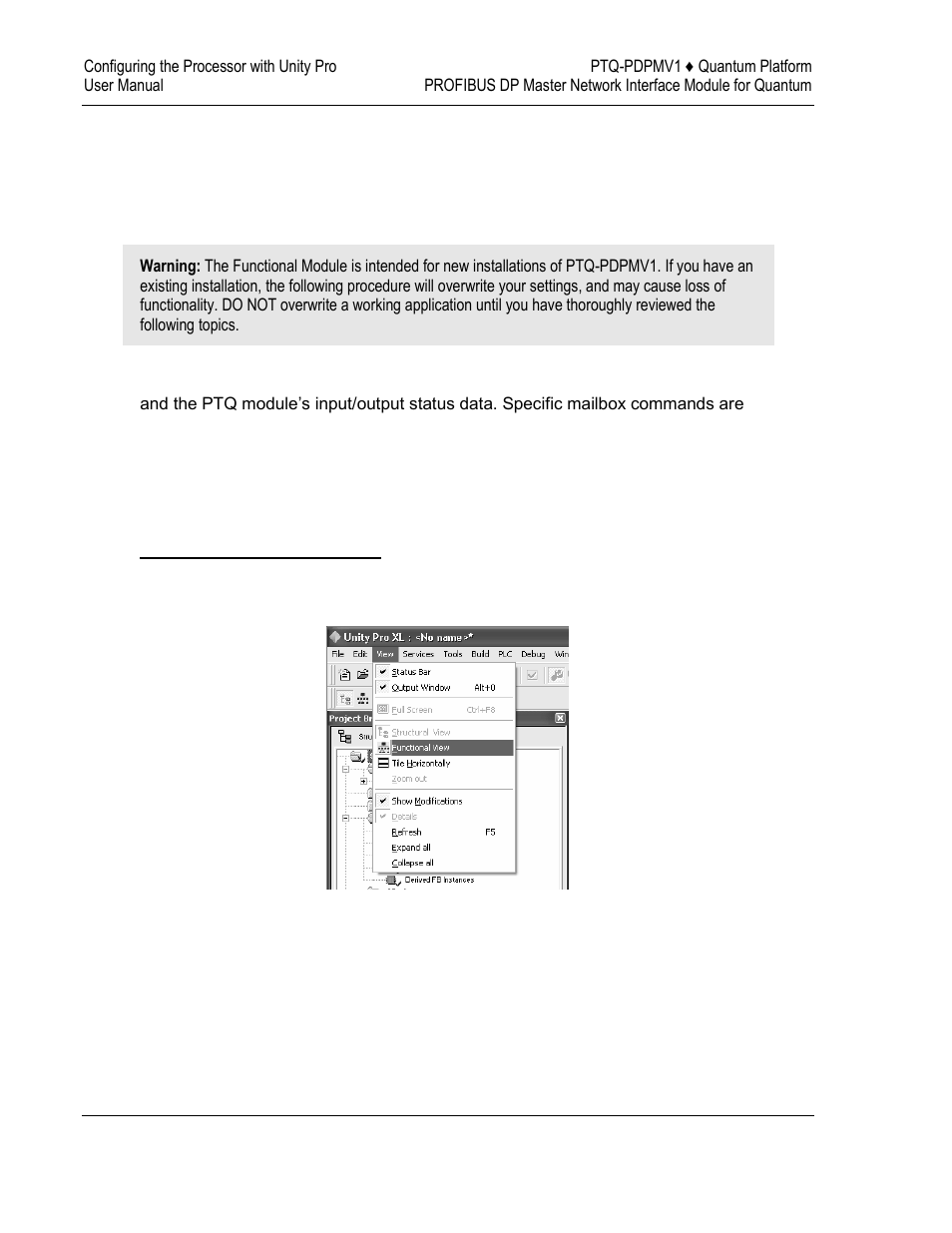 Importing the functional module | ProSoft Technology PTQ-PDPMV1 User Manual | Page 60 / 306