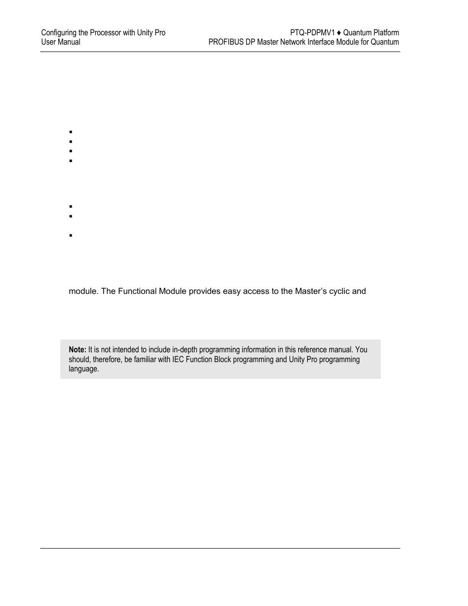 Derived function blocks overview | ProSoft Technology PTQ-PDPMV1 User Manual | Page 82 / 306