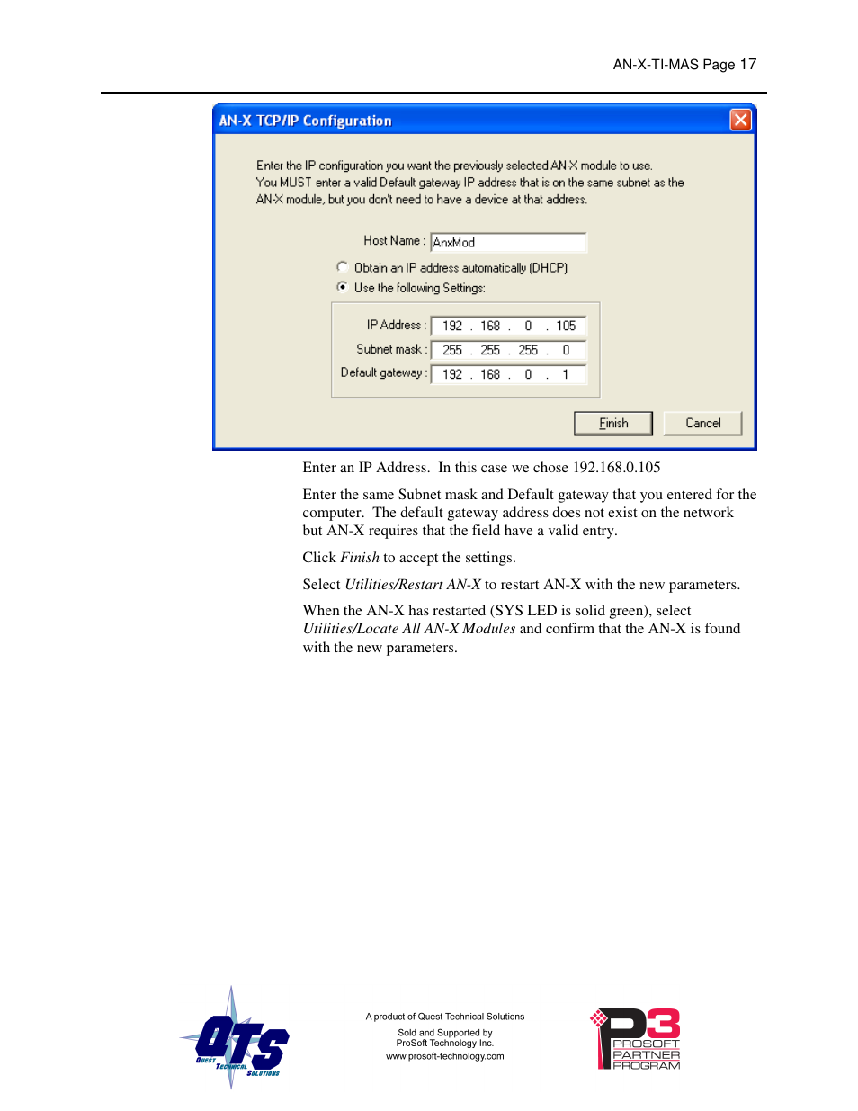 ProSoft Technology AN-X-TI User Manual | Page 21 / 73
