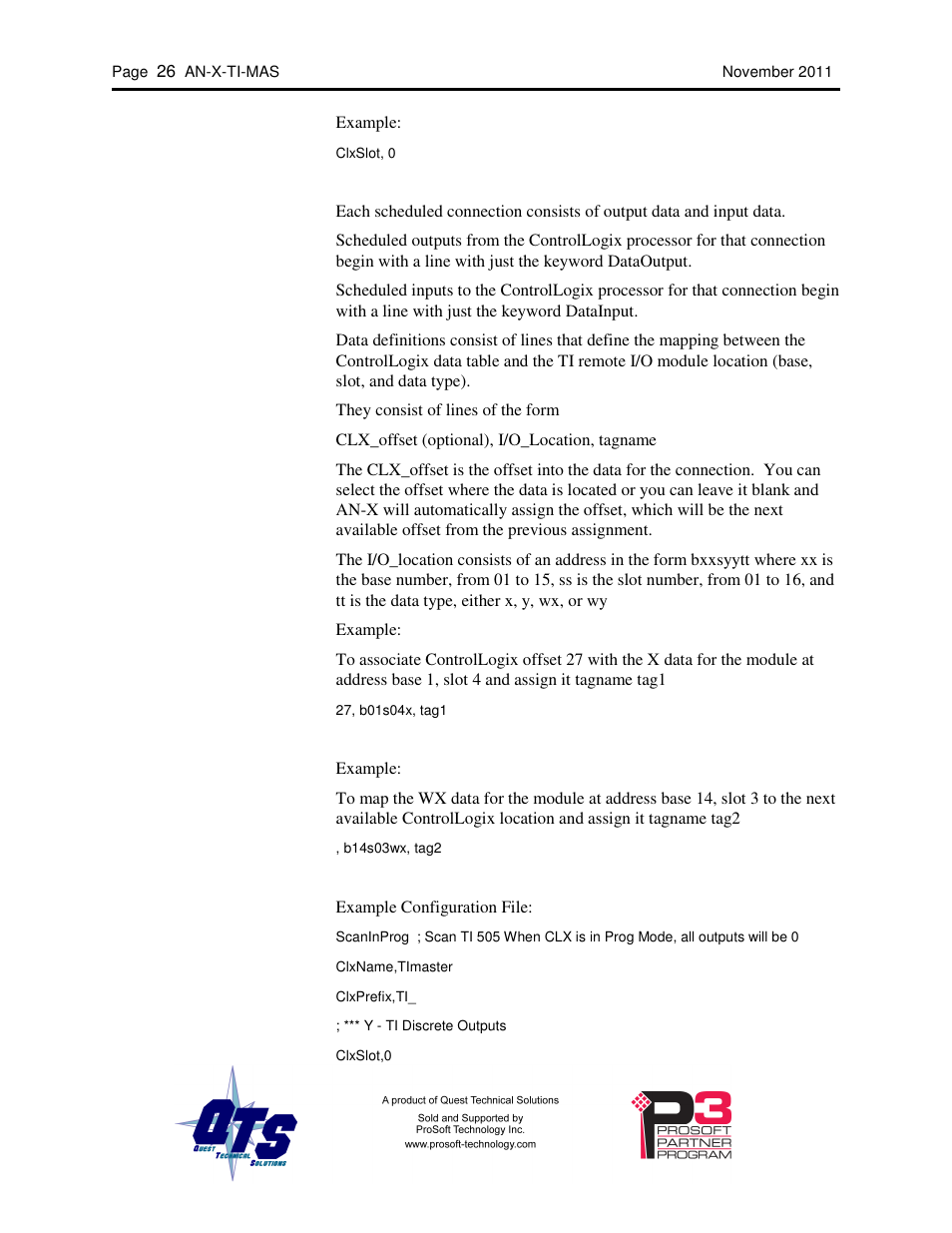 ProSoft Technology AN-X-TI User Manual | Page 30 / 73
