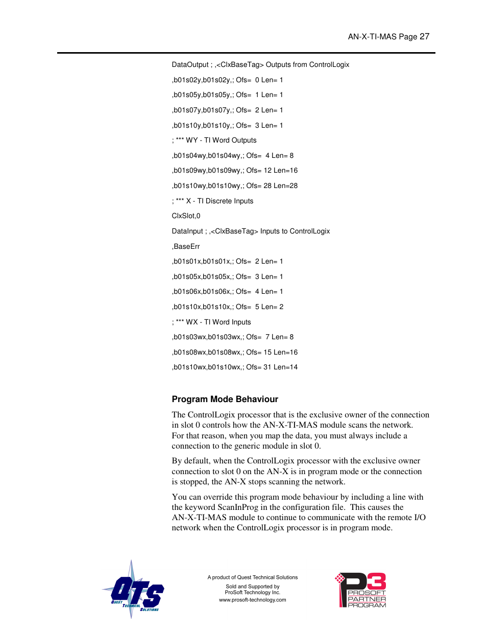 ProSoft Technology AN-X-TI User Manual | Page 31 / 73