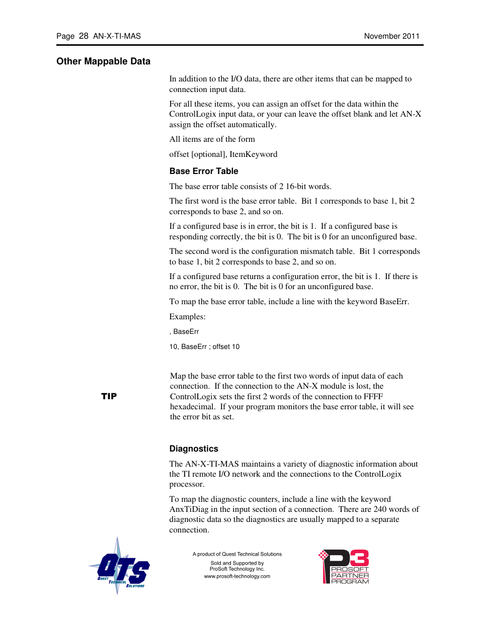 ProSoft Technology AN-X-TI User Manual | Page 32 / 73
