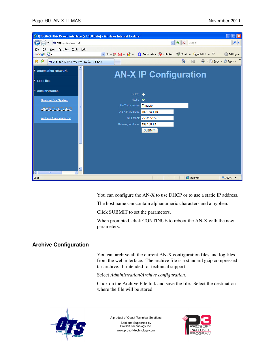 ProSoft Technology AN-X-TI User Manual | Page 64 / 73