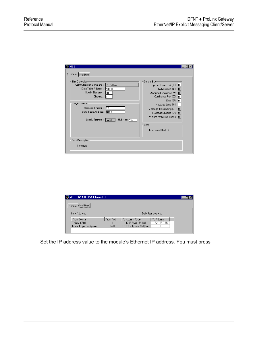 ProSoft Technology 5204-DFNT-PDPMV1 User Manual | Page 116 / 124